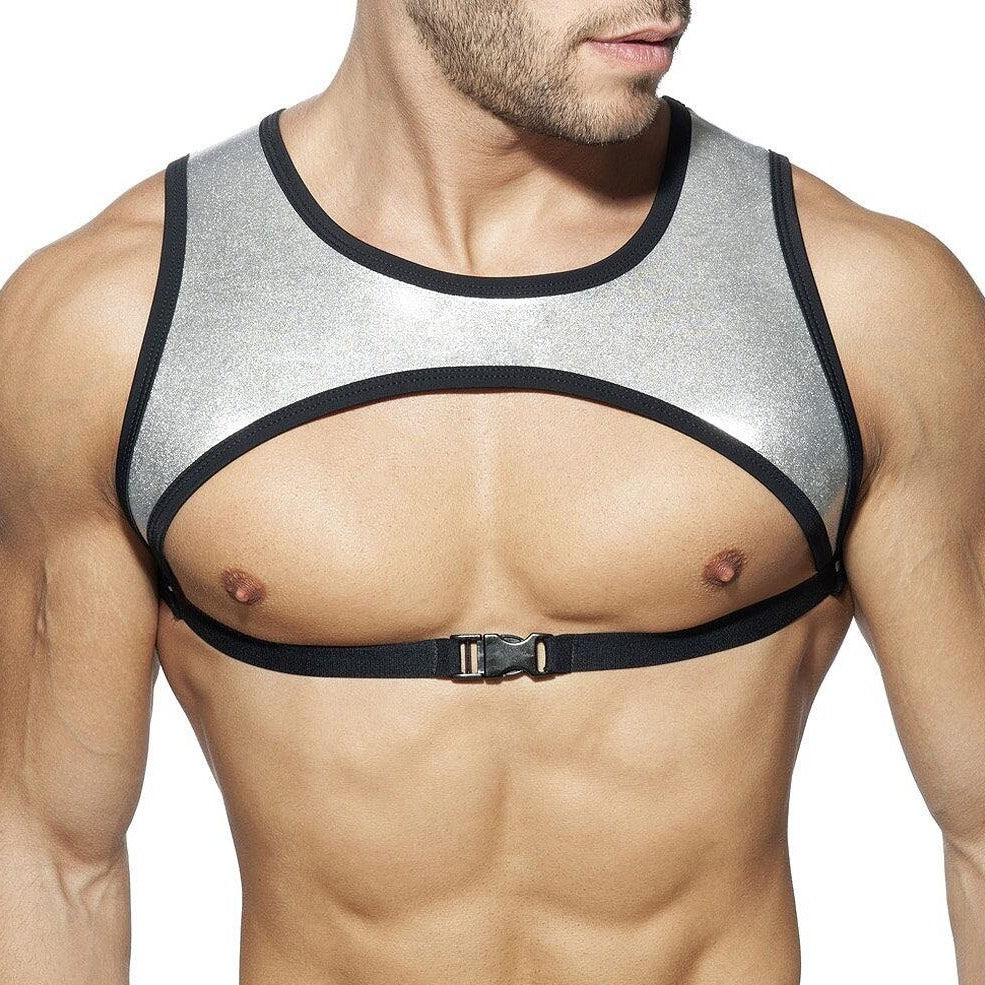 ORVLS Metallic Pec Harness | dmunderwear