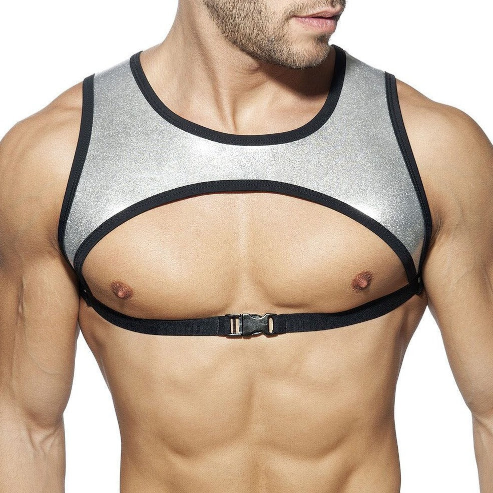 ORVLS Metallic Pec Harness | dmunderwear detail image 3