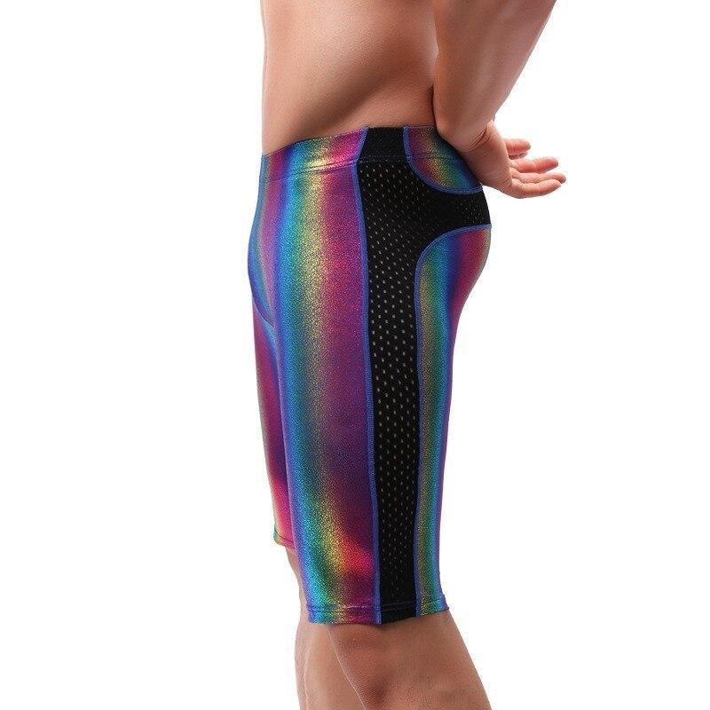 ORVLS Metallic Rainbow Capri Shorts | dmunderwear detail image 2