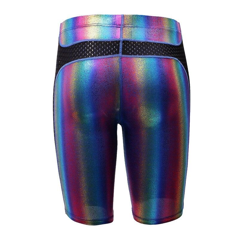 ORVLS Metallic Rainbow Capri Shorts | dmunderwear detail image 4