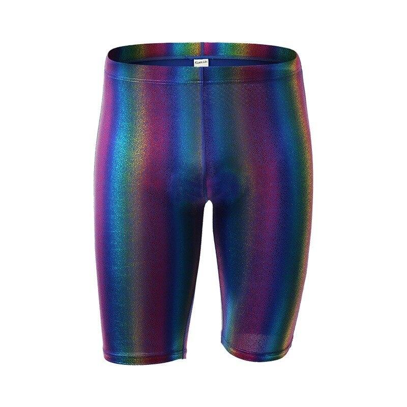 ORVLS Metallic Rainbow Capri Shorts | dmunderwear detail image 5