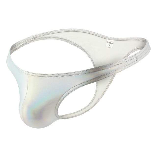 Metallic Triangle Thong | dmunderwear detail image 4