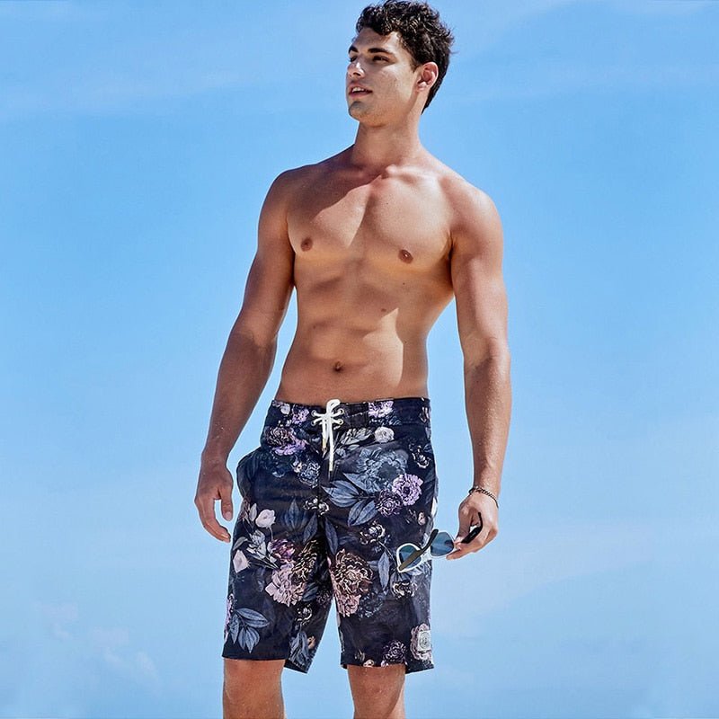 ORVLS Midnight Blossom Bermuda Board Shorts | dmunderwear detail image 6