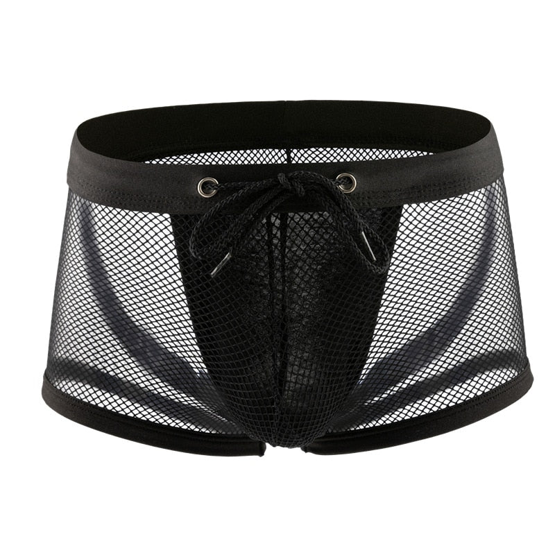 Midnight Mesh Jock Shorts | dmunderwear detail image 4