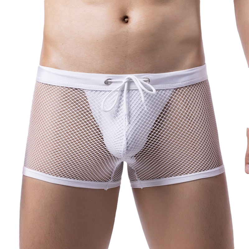 Midnight Mesh Jock Shorts | dmunderwear detail image 5
