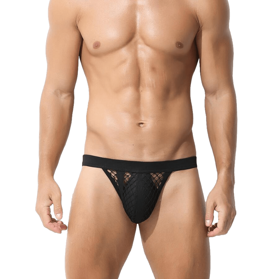 Midnight Mesh Jockstrap | dmunderwear detail image 3