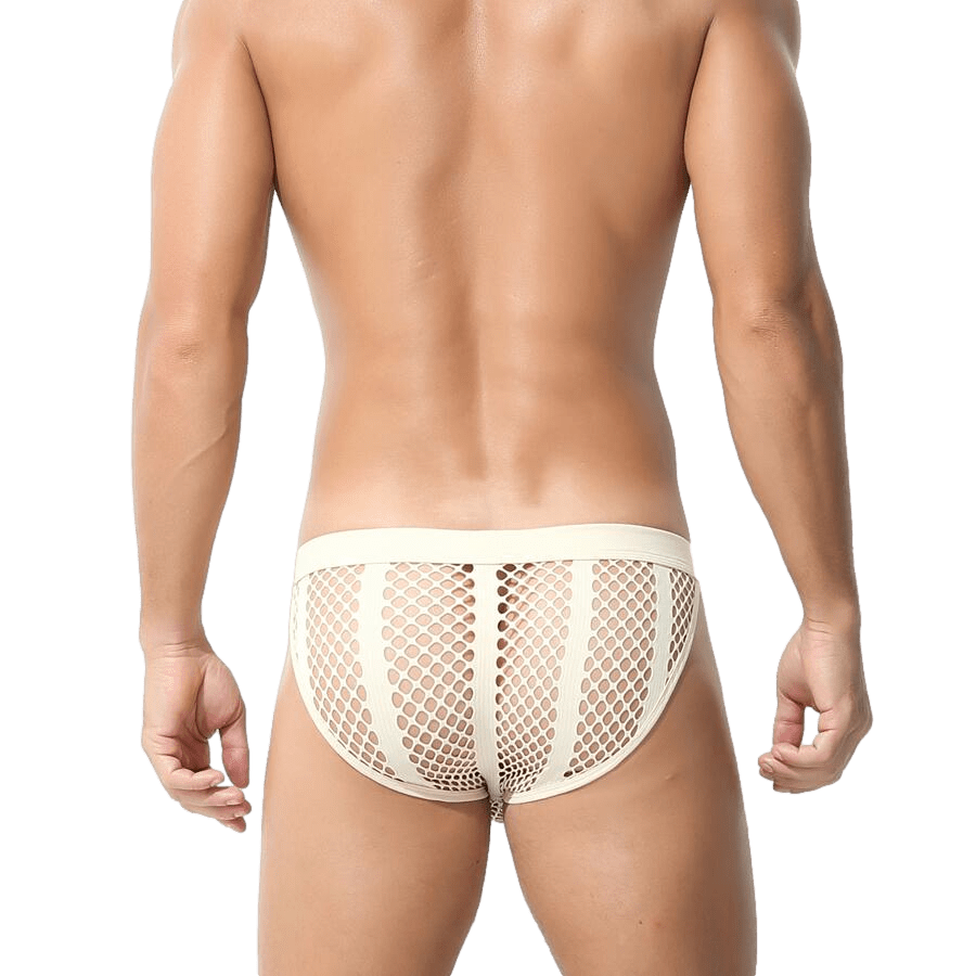 Midnight Mesh Tanga Briefs | dmunderwear detail image 12