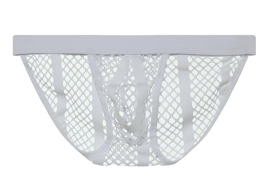 Midnight Mesh Tanga Briefs | dmunderwear detail image 17