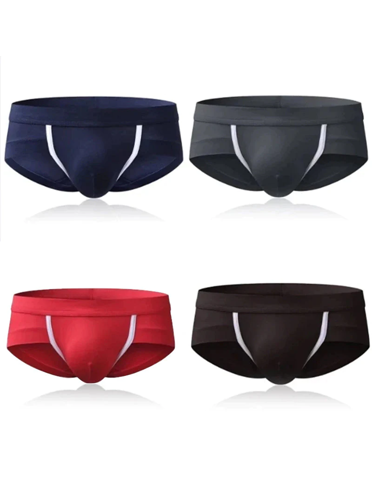 4 Pack Breathable Modal U Convex Pouch Briefs | dmunderwear detail image 2