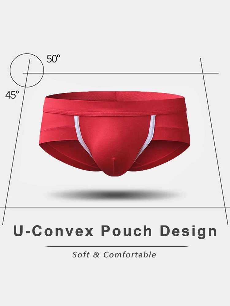 4 Pack Breathable Modal U Convex Pouch Briefs | dmunderwear detail image 5