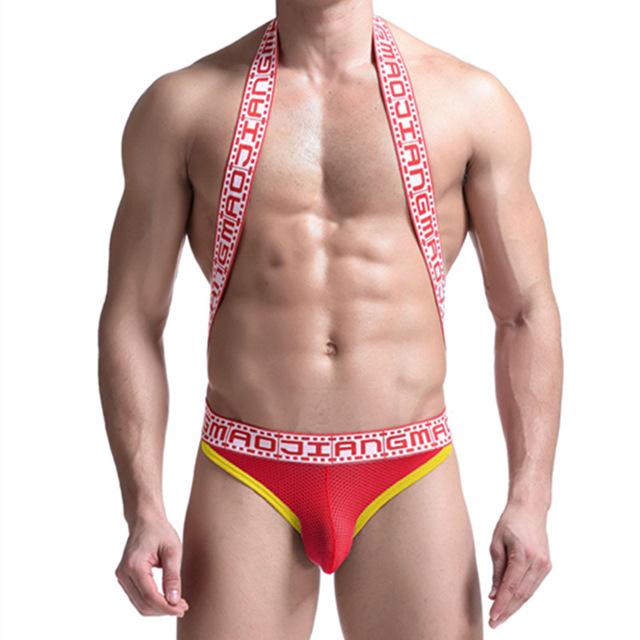 Movie Strip Suspender Jockstrap | dmunderwear detail image 10