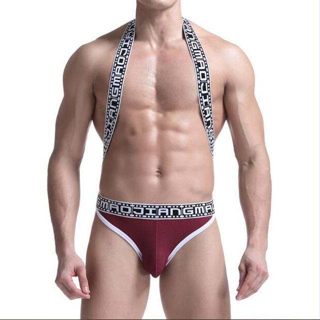 Movie Strip Suspender Jockstrap | dmunderwear detail image 7