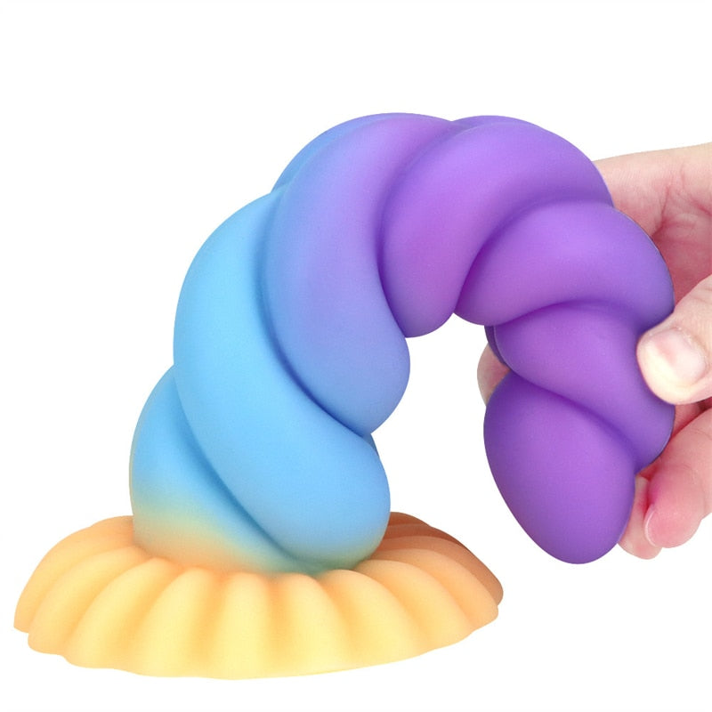 Multi-Color Alien Dildo | dmunderwear detail image 11