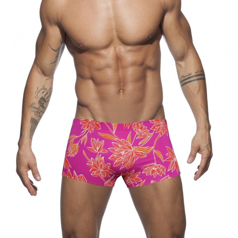 ORVLS Neon Forest Swim Trunks | dmunderwear detail image 2