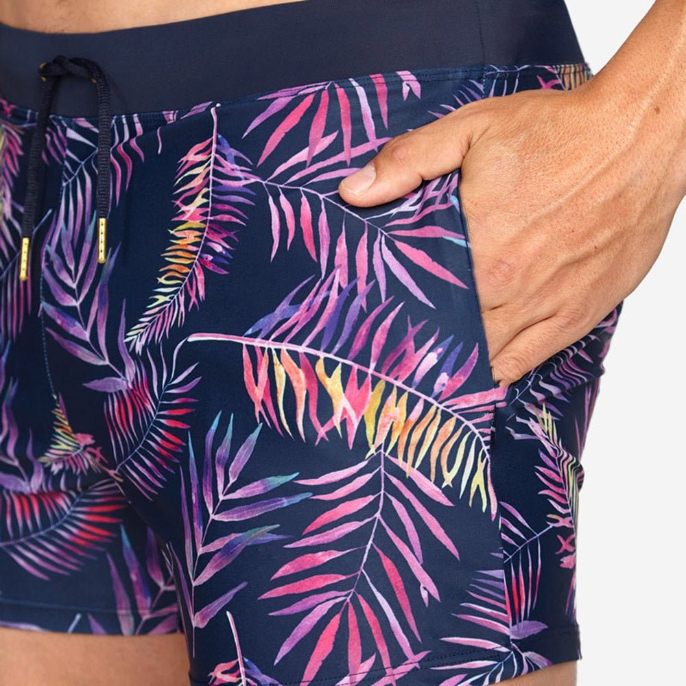 ORVLS Neon Fronds Swim Trunks | dmunderwear detail image 3