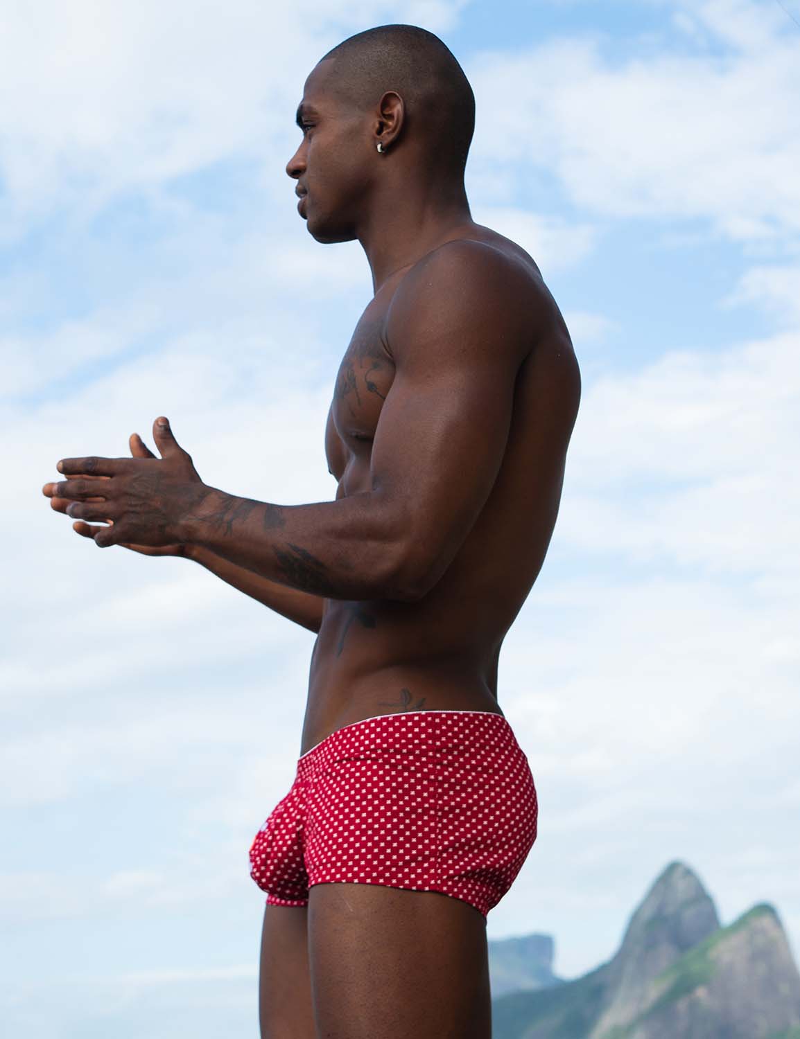 Low Rise Fit Trunks with Cup-Shaped 00501 | dmunderwear detail image 2