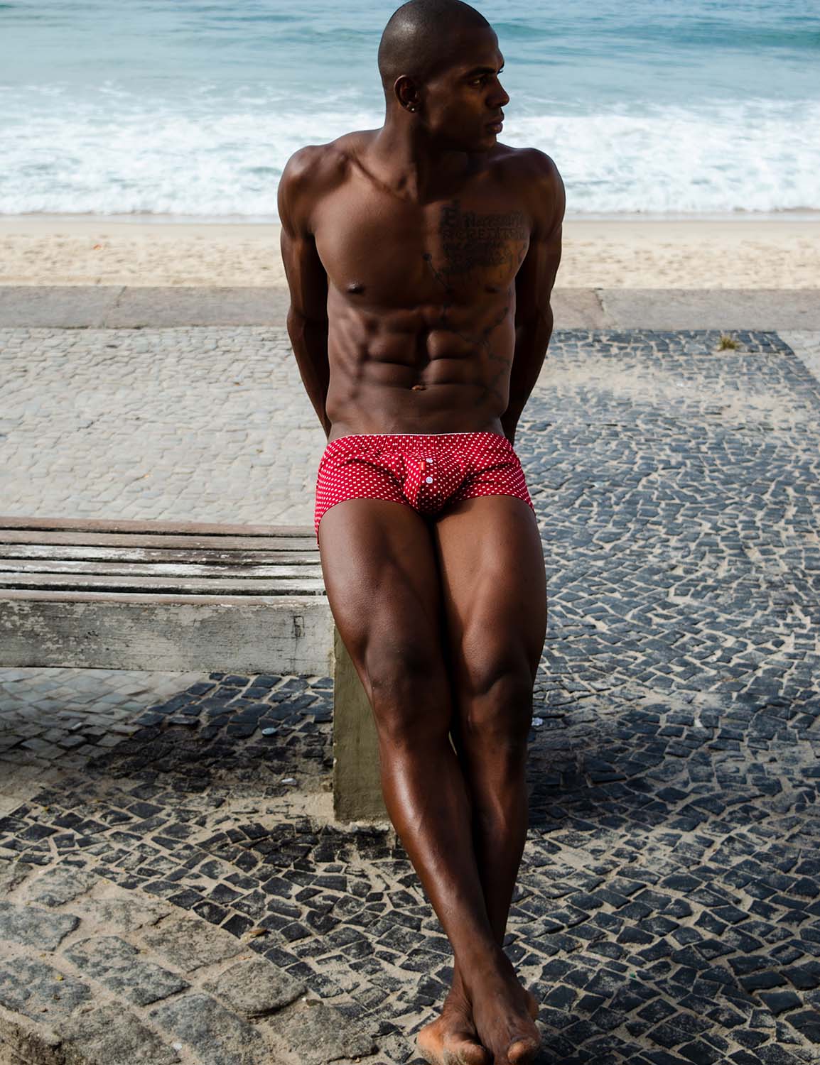 Low Rise Fit Trunks with Cup-Shaped 00501 | dmunderwear detail image 4