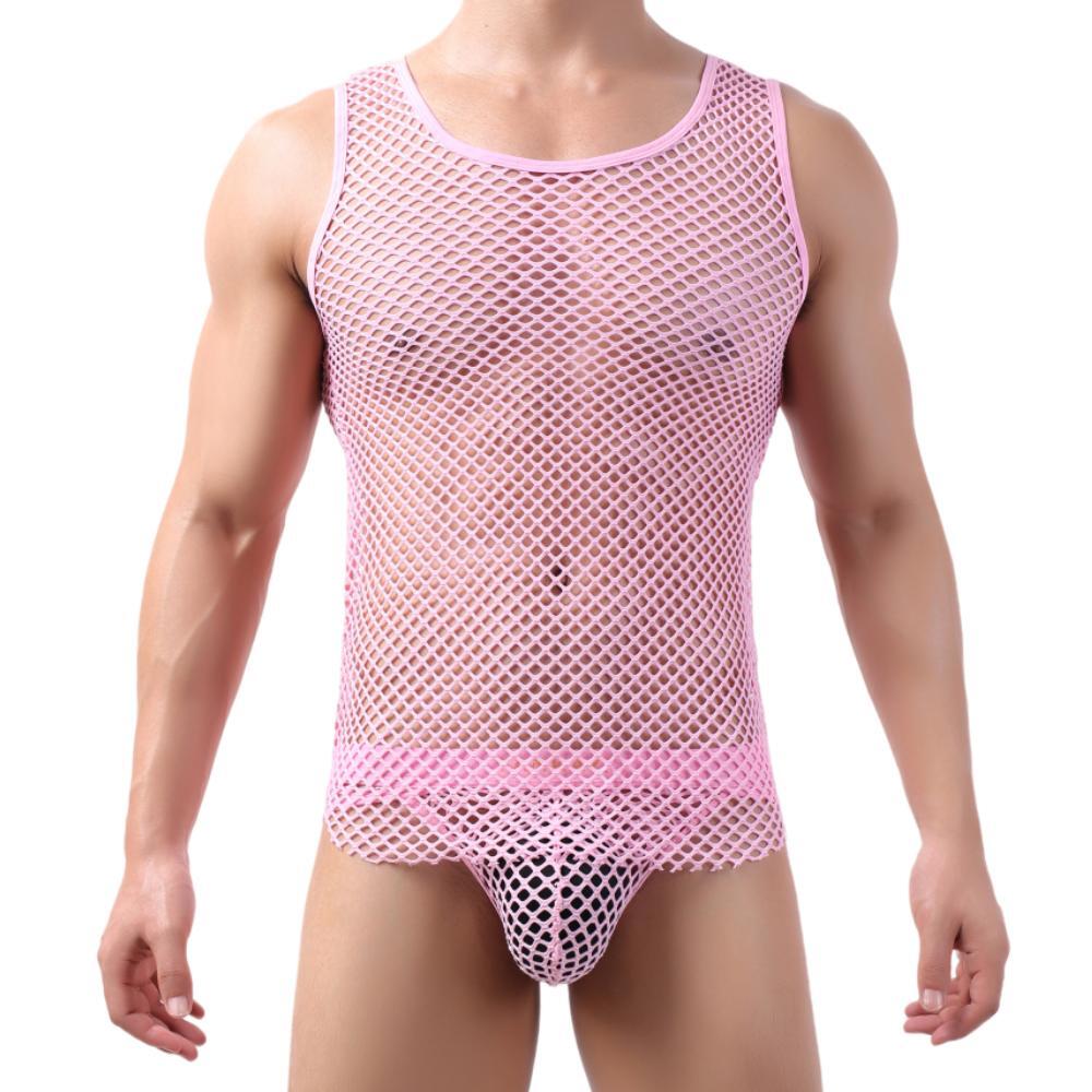 Nightlife Fishnet Tank | dmunderwear detail image 12