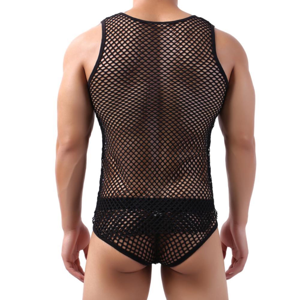 Nightlife Fishnet Tank | dmunderwear detail image 3