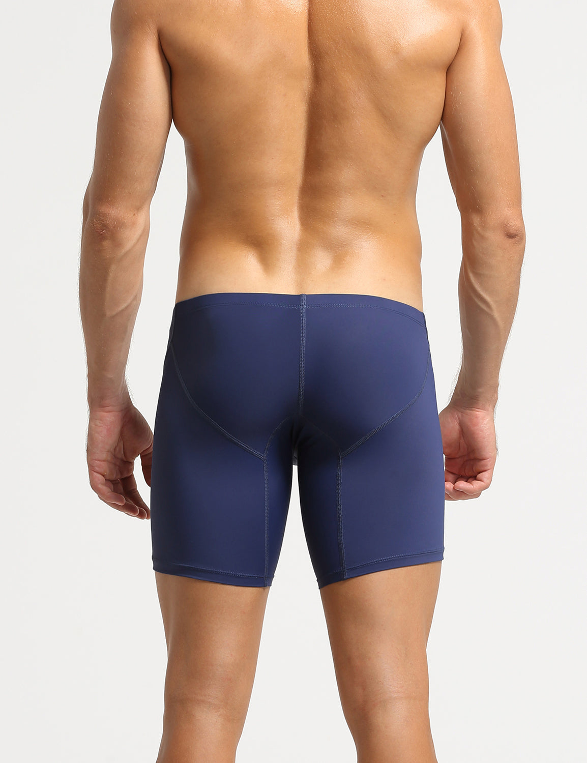 Nylon Low Rise Elastic Long Boxer Briefs 10202 | dmunderwear detail image 13