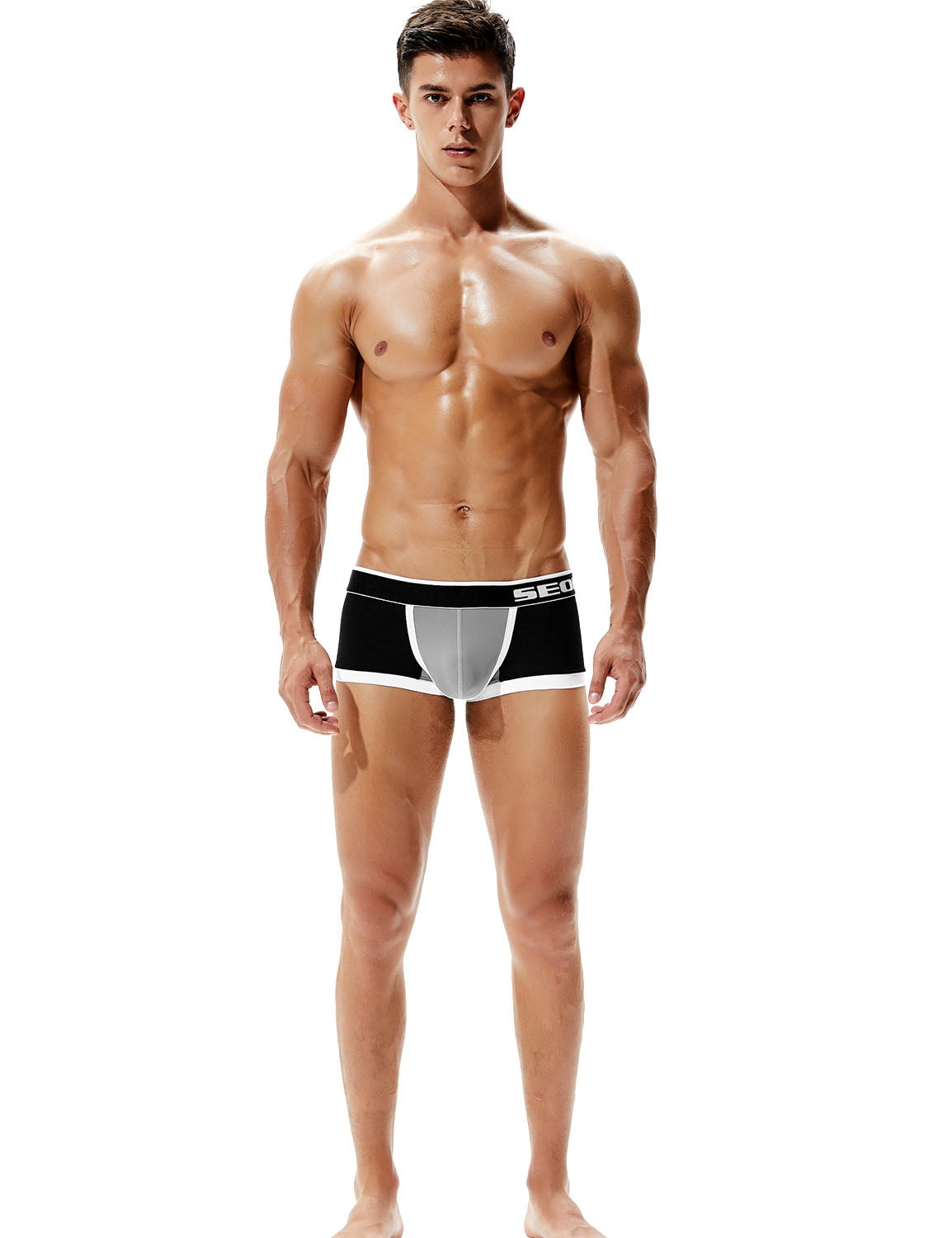 Nylon Low Rise Sexy Nylon Boxer Brief 90205 | dmunderwear detail image 10
