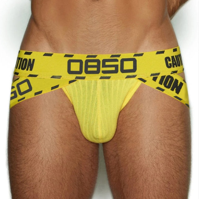 OBSO Caution Jockstrap | dmunderwear detail image 11