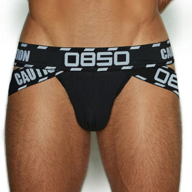 OBSO Caution Jockstrap | dmunderwear detail image 2