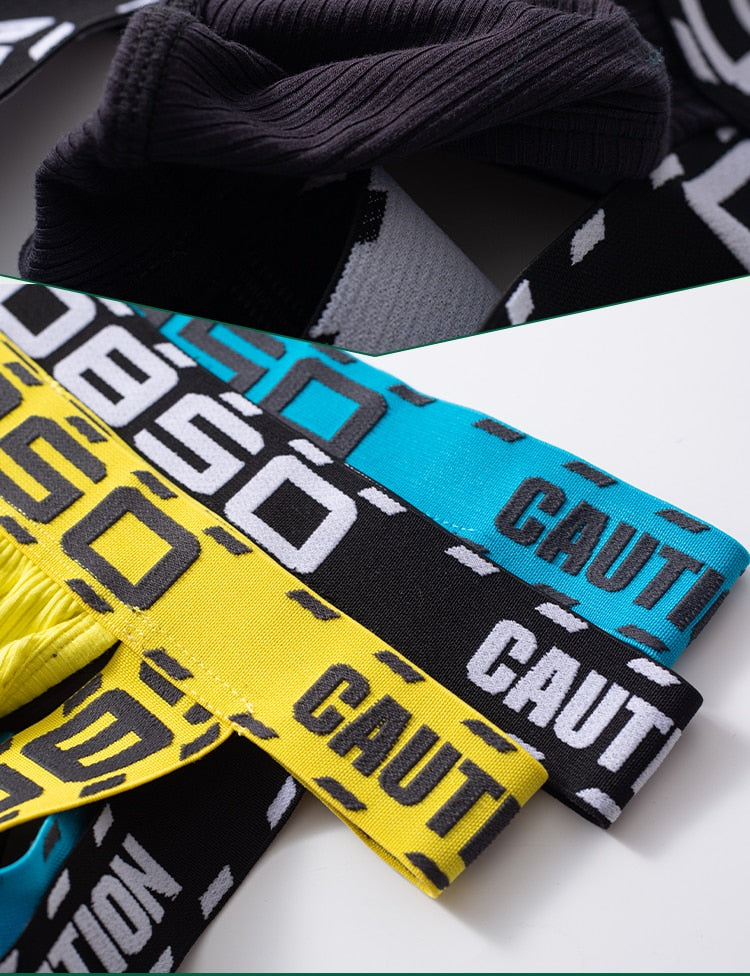 OBSO Caution Jockstrap | dmunderwear detail image 4