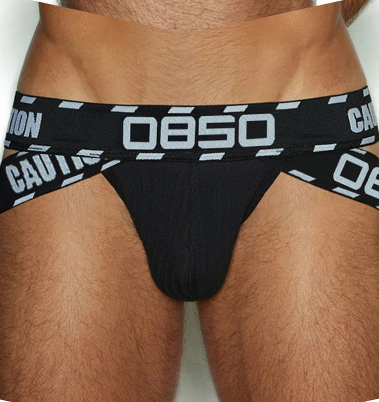 OBSO Caution Jockstrap | dmunderwear detail image 8
