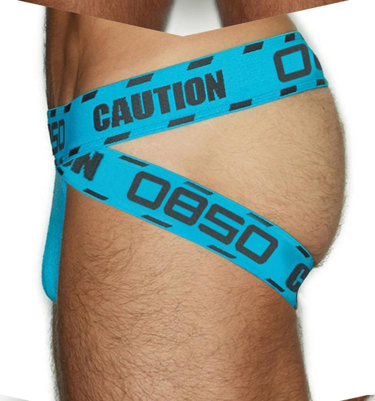 OBSO Caution Jockstrap | dmunderwear detail image 9