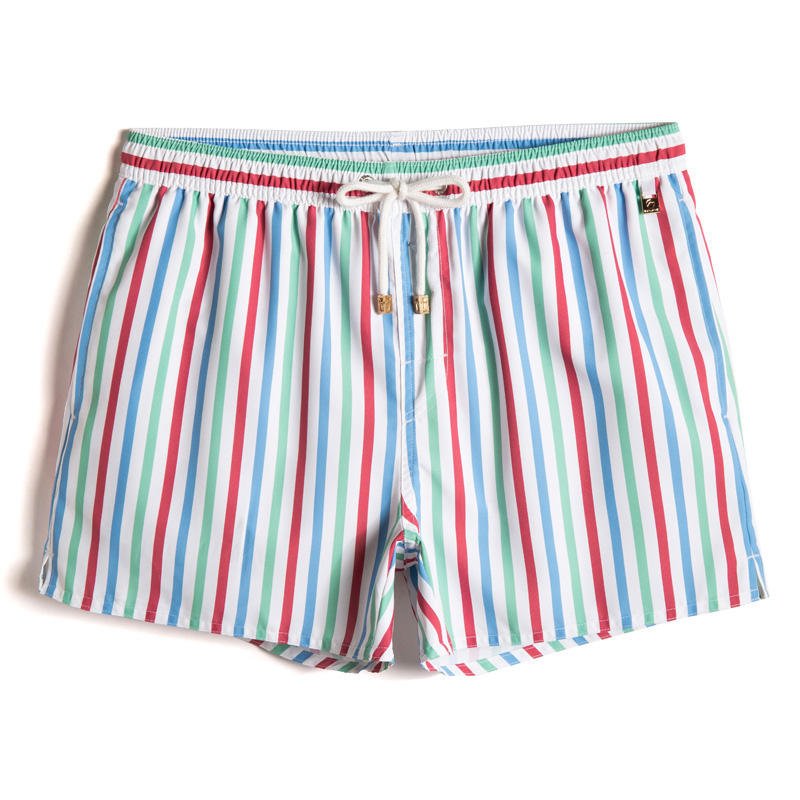 ORVLS Pastel Candy Striped Board Shorts | dmunderwear
