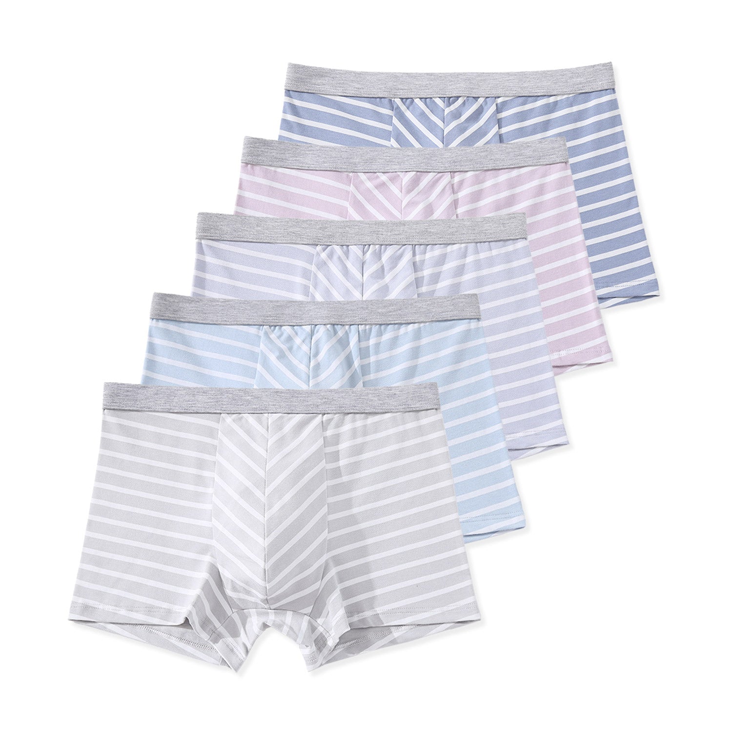 Pastel Striped Boxer Briefs 5-Pack | dmunderwear