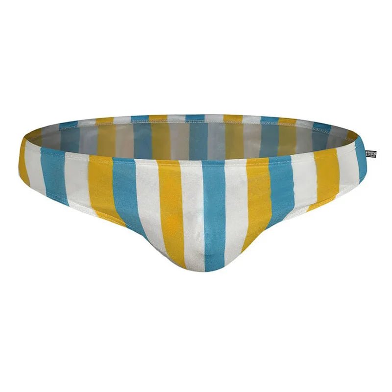 Pastel Striped Swim Briefs | dmunderwear detail image 4
