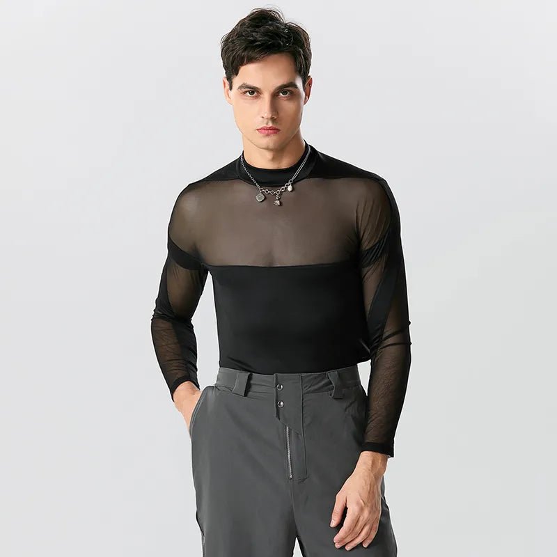 ORVLS Pec Peek Mesh Body Suit | dmunderwear