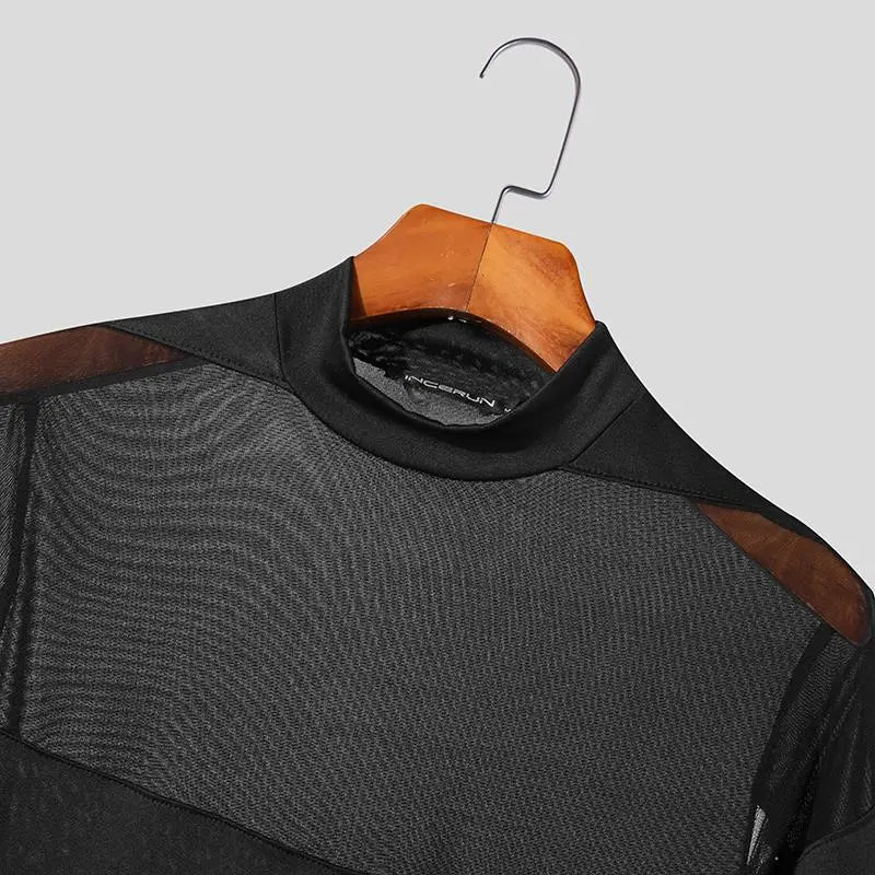 ORVLS Pec Peek Mesh Body Suit | dmunderwear detail image 7