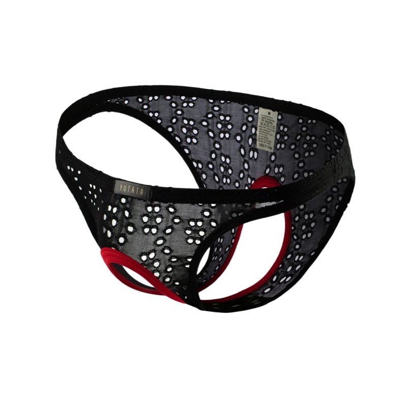 ORVLS Peek-a-boo No Crotch Mesh Briefs | dmunderwear detail image 4