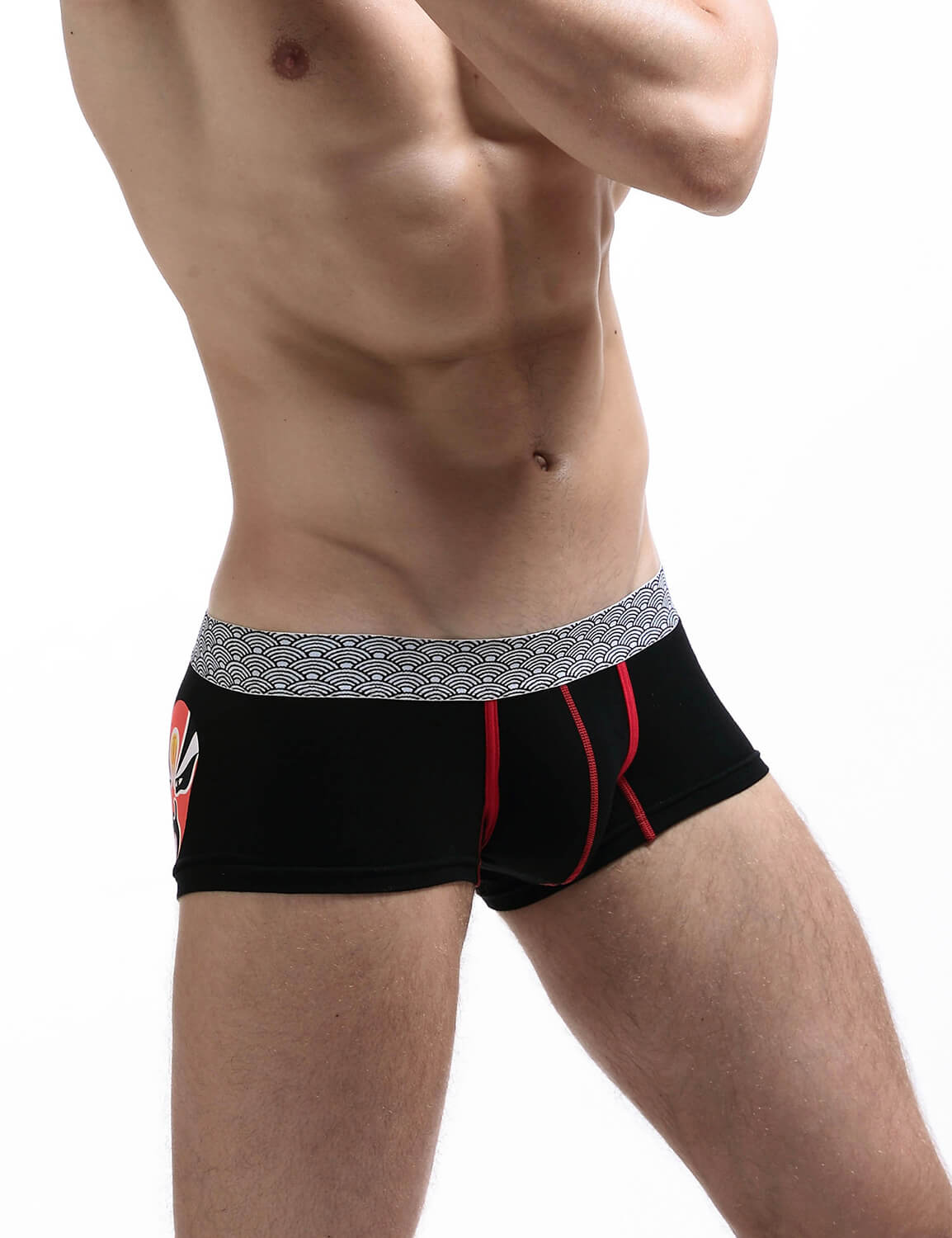 Peking Opera Mask Boxer Brief 70210 | dmunderwear detail image 12
