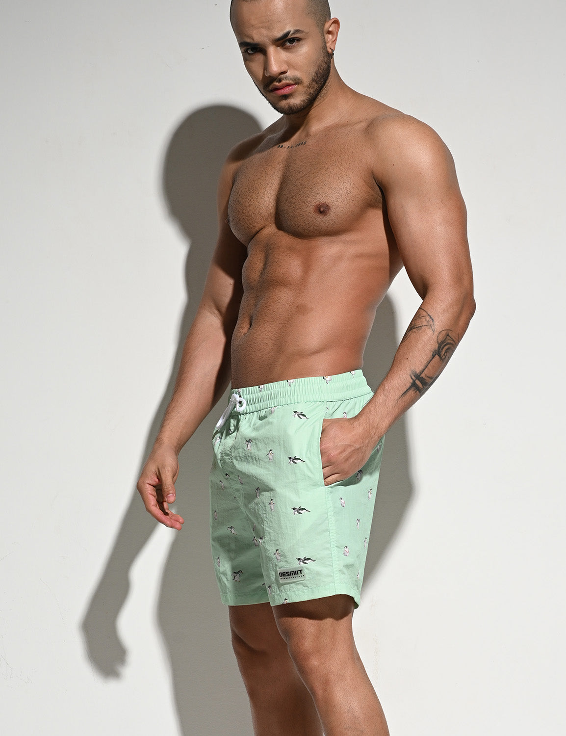 Penguin Pattern Shorts | dmunderwear detail image 4