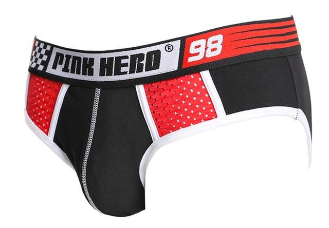 Pink Hero '98 Mesh Briefs | dmunderwear detail image 11