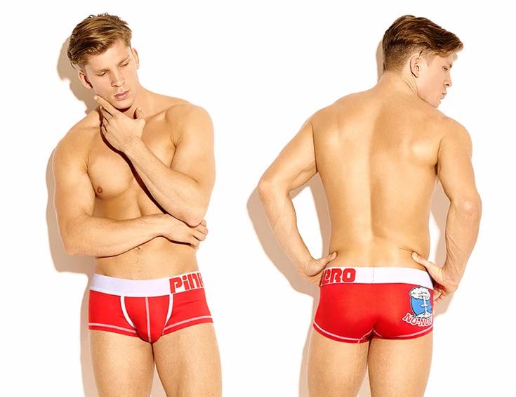 Pink Hero Cartoon Ass Boxer Briefs | dmunderwear detail image 6