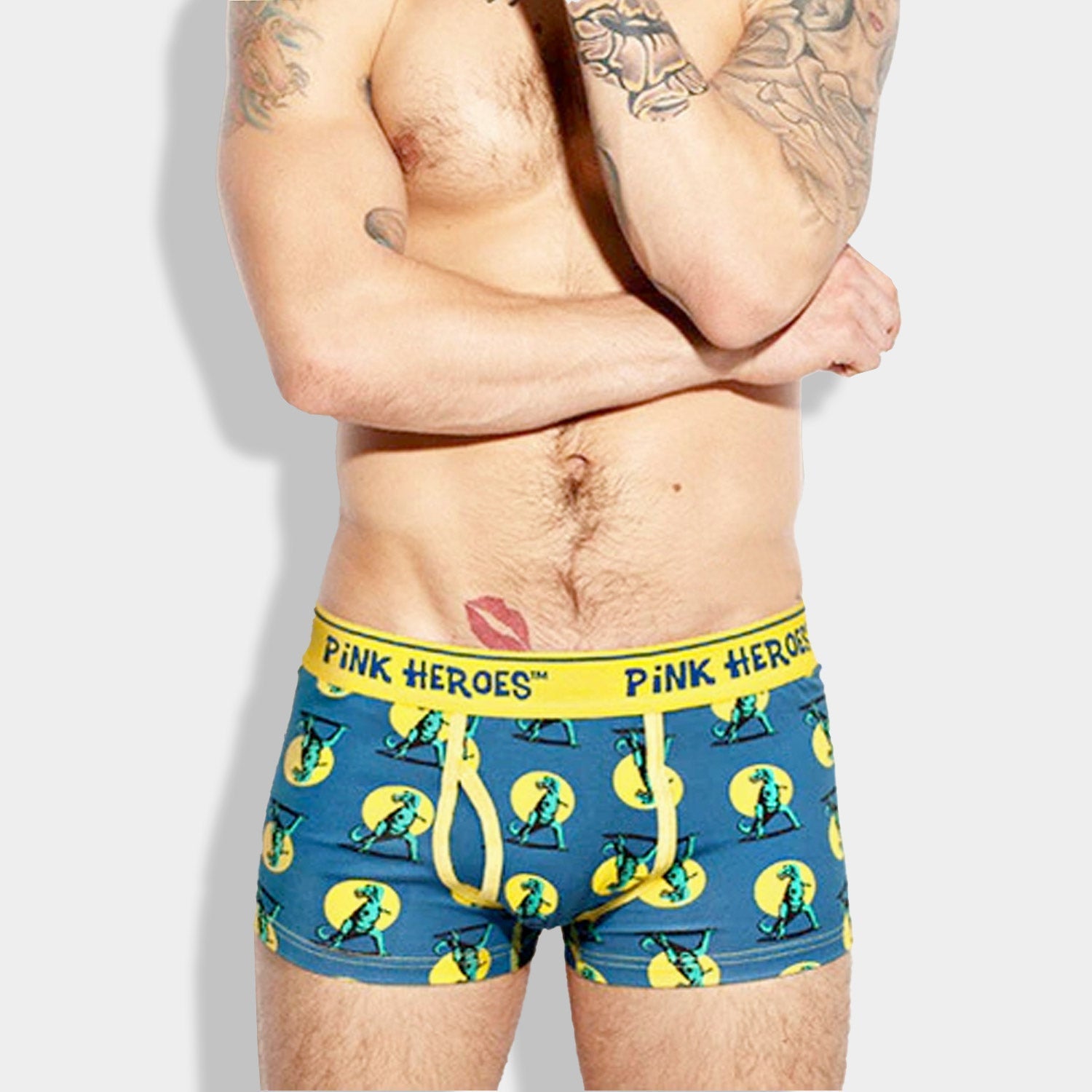 Pink Hero Infographic Boxers 4-Pack | dmunderwear detail image 2