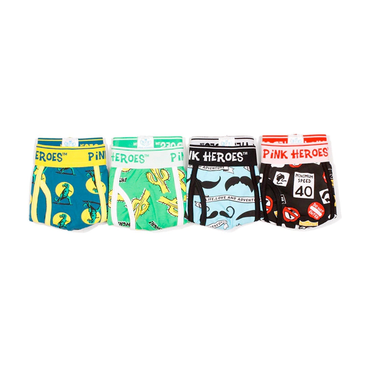 ORVLS Pink Hero Infographic Boxers 4-Pack | dmunderwear detail image 4