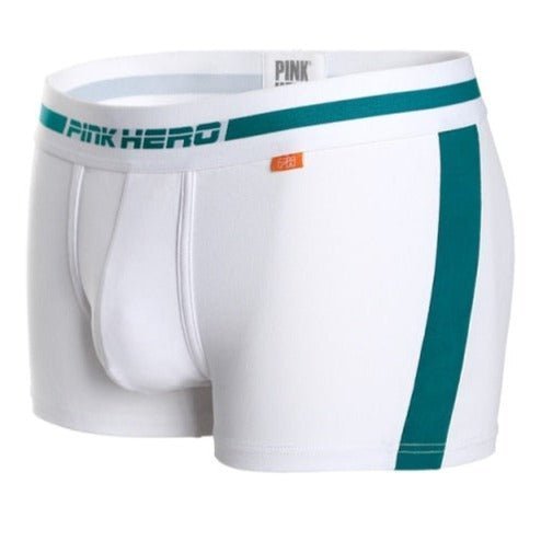 Pink Hero Solid Stripe Boxer Briefs | dmunderwear