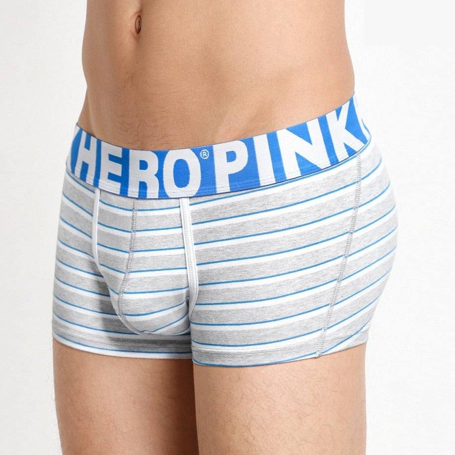 Pink Heroes Simple Striped Boxers | dmunderwear detail image 11