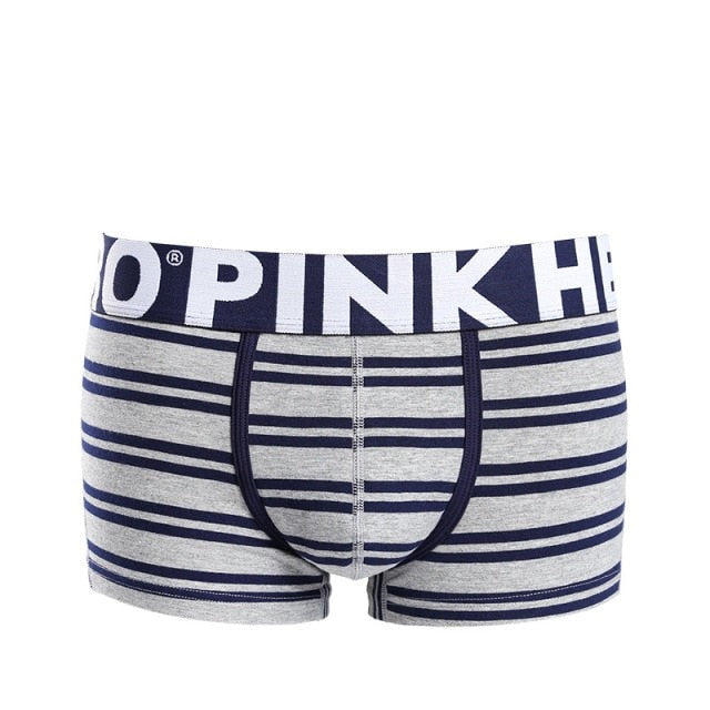 Pink Heroes Simple Striped Boxers | dmunderwear detail image 12