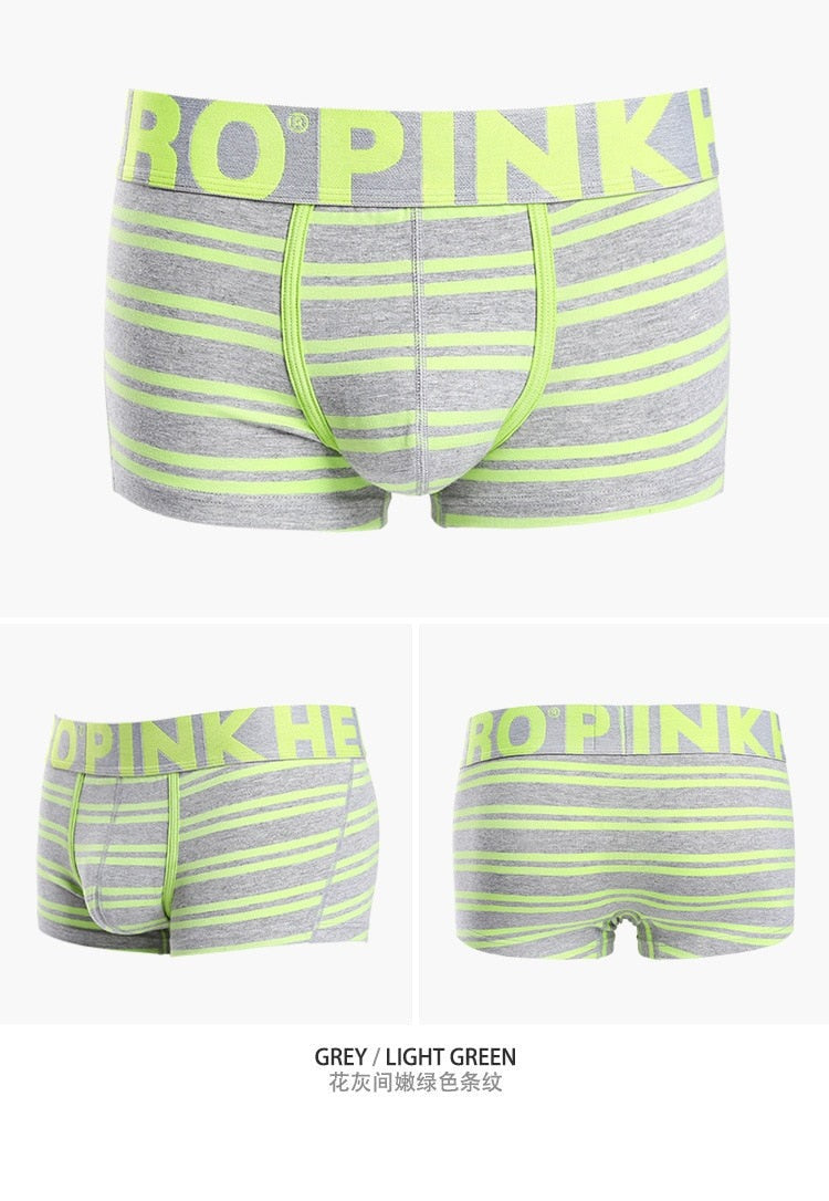 Pink Heroes Simple Striped Boxers | dmunderwear detail image 17