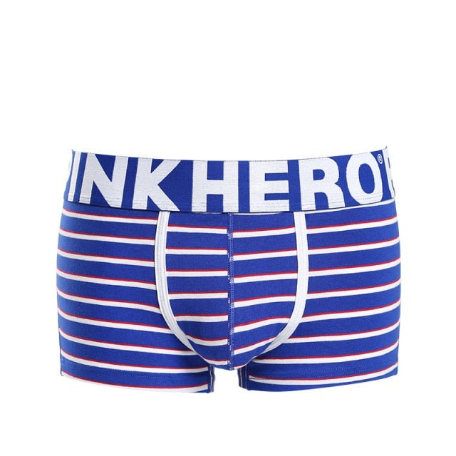 Pink Heroes Simple Striped Boxers | dmunderwear detail image 2