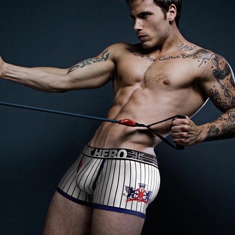 Pink Heroes Striped Boxers | dmunderwear