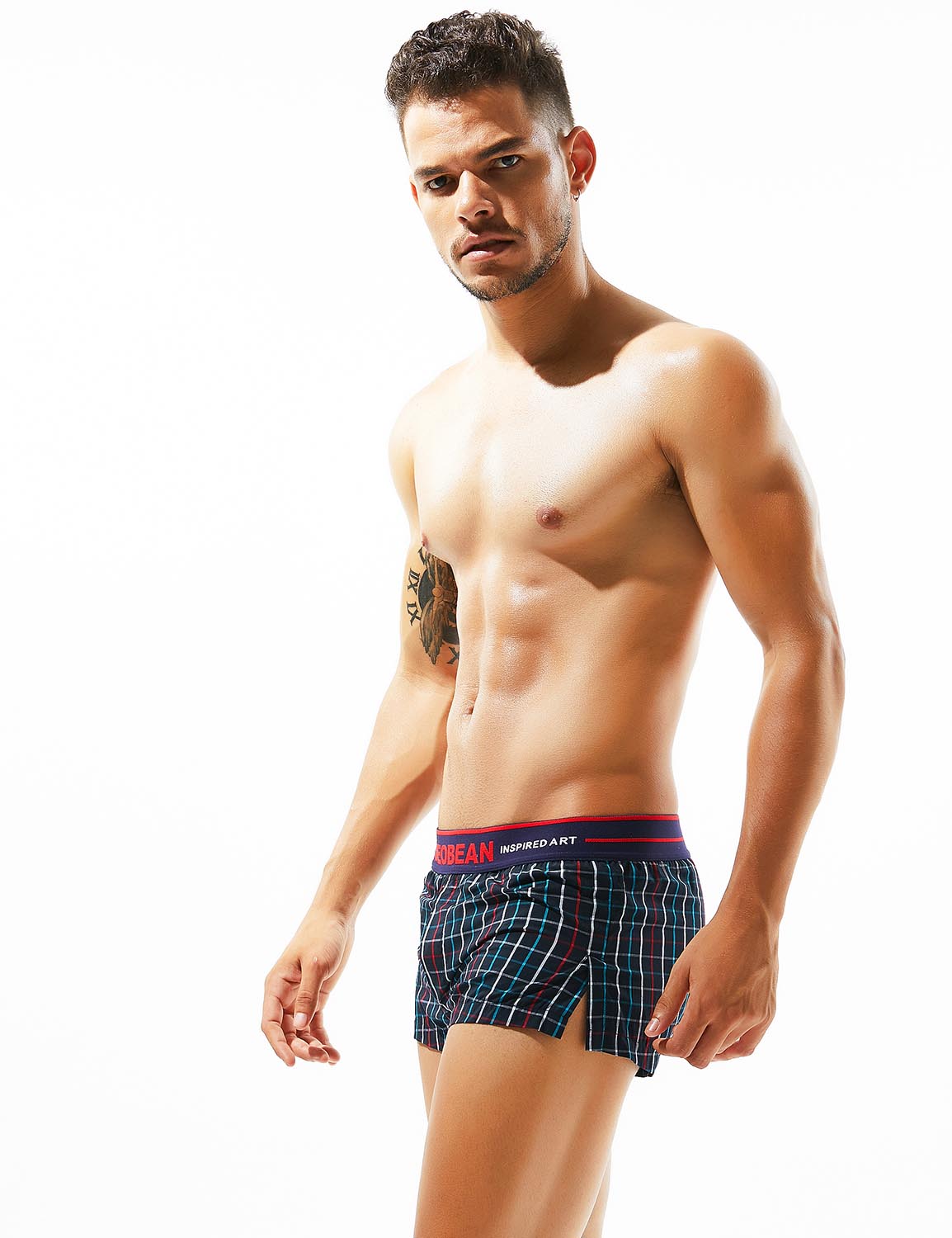 Plaid Low Rise Trunks 80501 | dmunderwear detail image 2