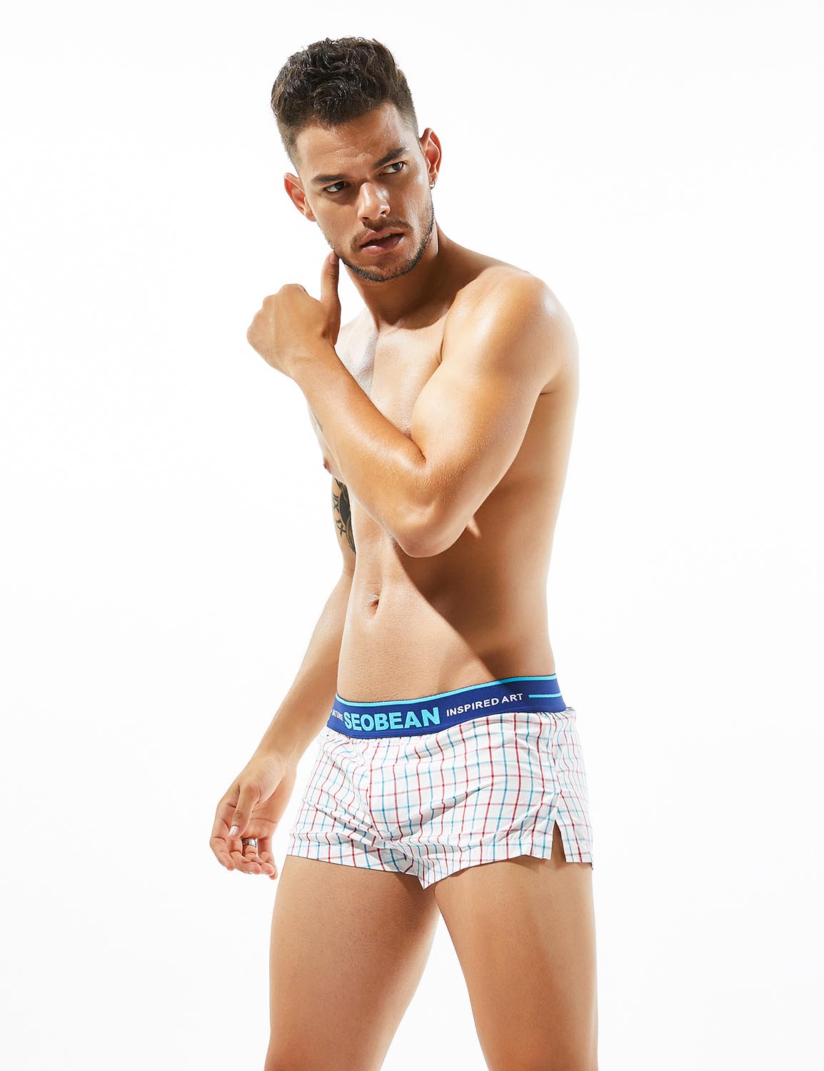 Plaid Low Rise Trunks 80501 | dmunderwear detail image 5